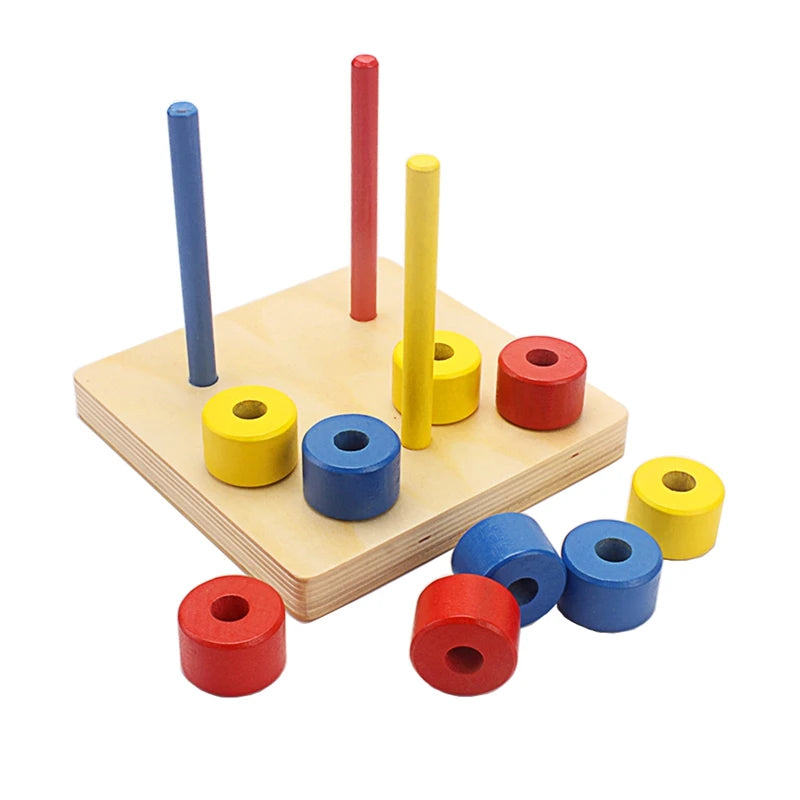 Montessori Wooden Stacking Rings Toy