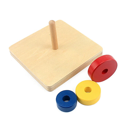 Montessori Wooden Stacking Rings Toy