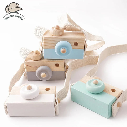 Wooden Toy Camera with Strap | Pretend Play Photography - Explorer Corner Toys