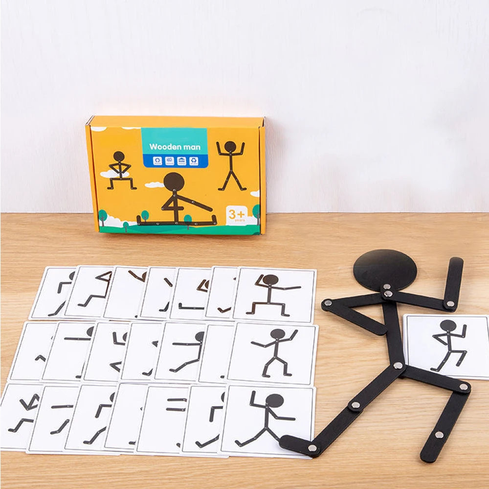 Wooden Pose & Play Figure