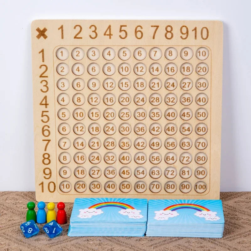 Montessori Wooden Multiplication Board Game