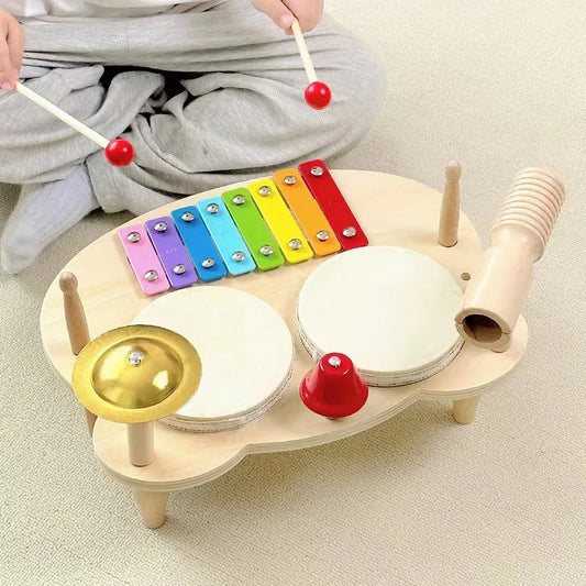 Wooden Musical Instrument Set for Toddlers