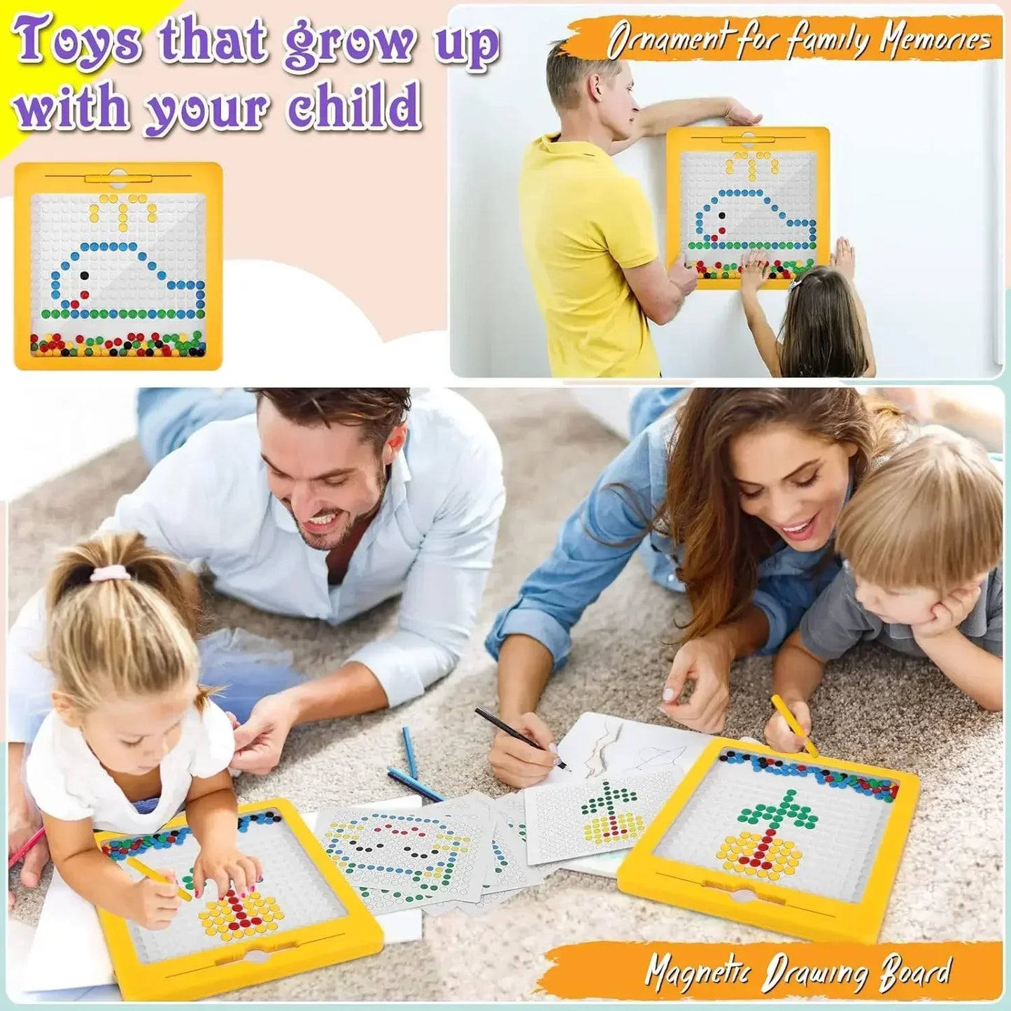 Magnetic Drawing Board for Toddlers