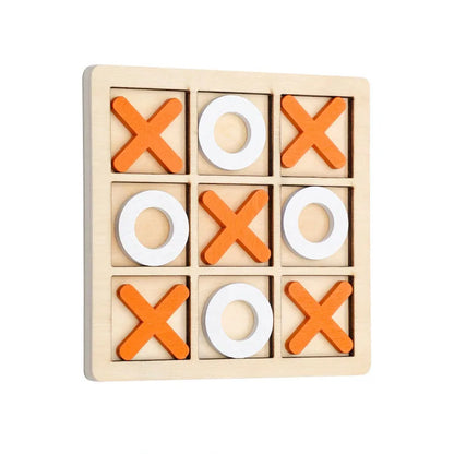 Montessori Wooden Tic-Tac-Toe Puzzle Game