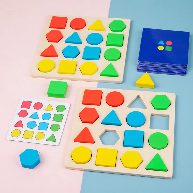 Montessori Shape & Color Matching Board