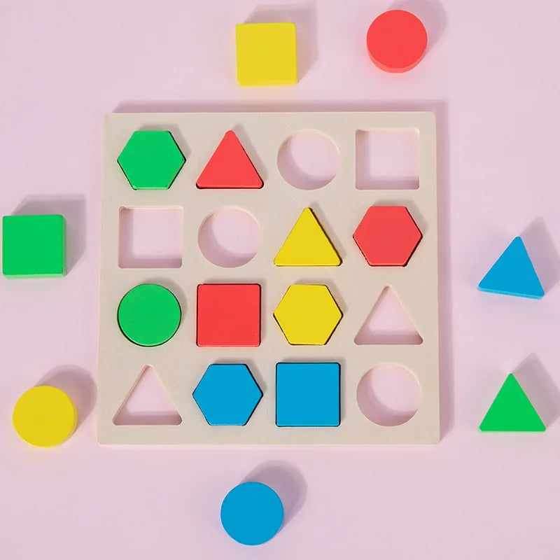 Montessori Shape & Color Matching Board