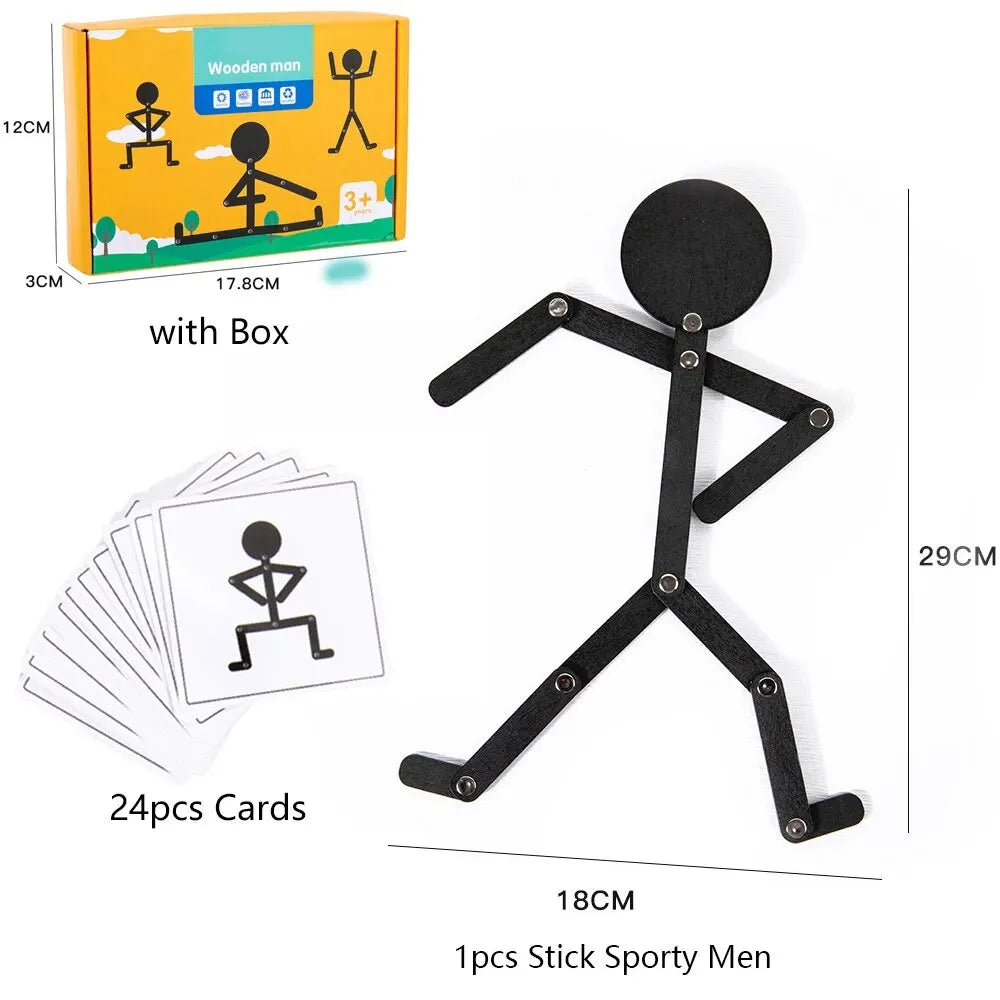 Wooden Pose & Play Figure