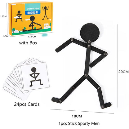 Wooden Pose & Play Figure