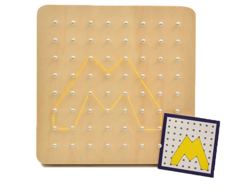 Wooden Geoboard Pattern Set