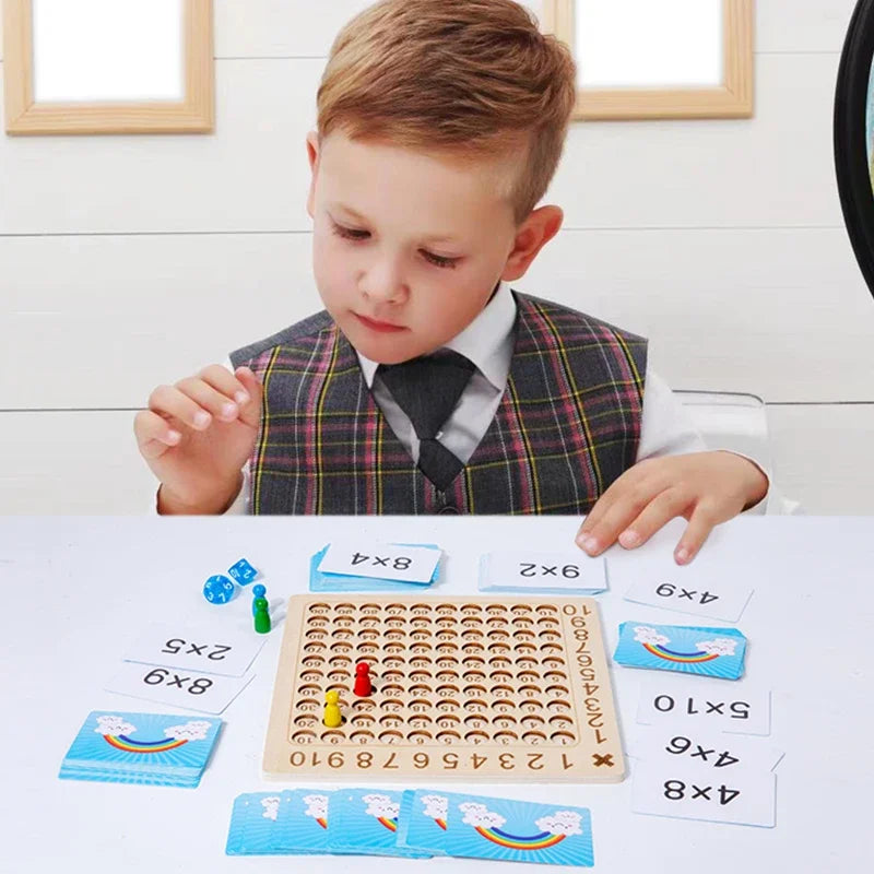 Montessori Wooden Multiplication Board Game