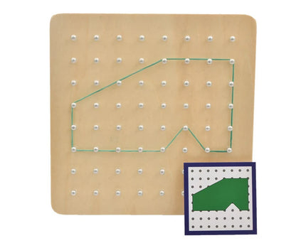 Wooden Geoboard Pattern Set