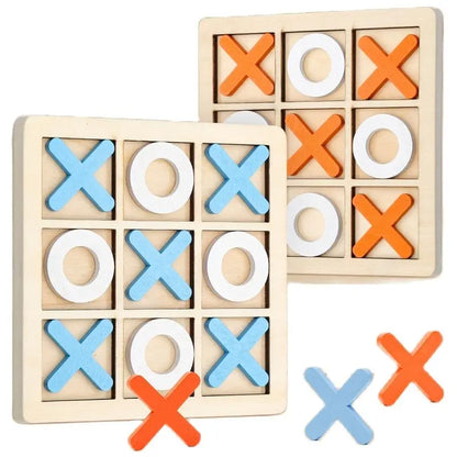 Montessori Wooden Tic-Tac-Toe Puzzle Game