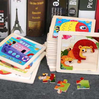 Montessori Wooden 3D Puzzles