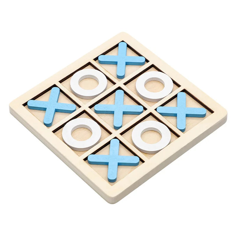 Montessori Wooden Tic-Tac-Toe Puzzle Game