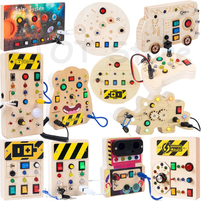 Montessori LED Light Circuit Busy Board